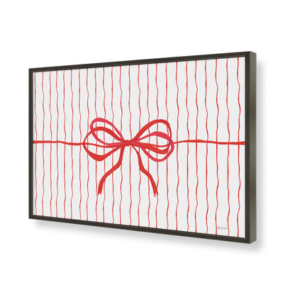 [Color:Satin Black], Picture of art in a Satin Black frame of the corner