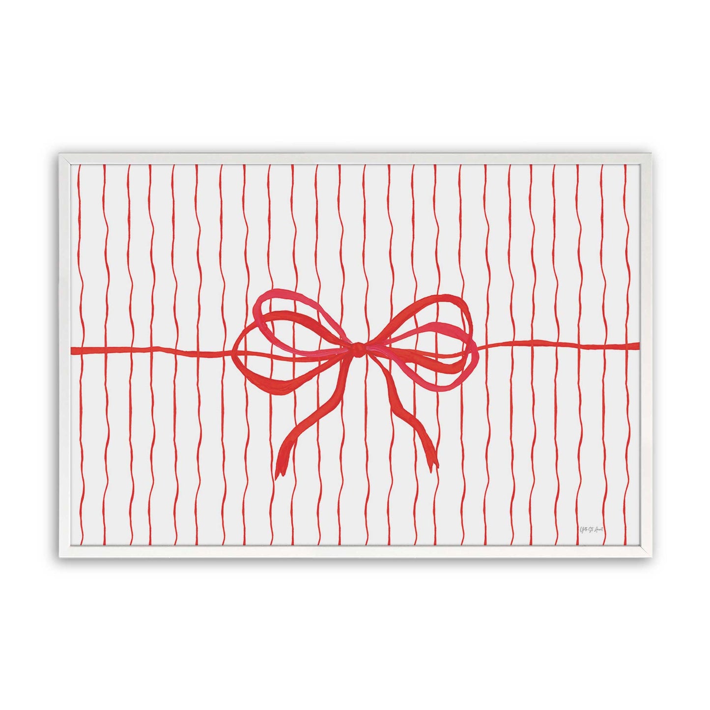 [Color:Opaque White], Picture of art in a Opaque White frame