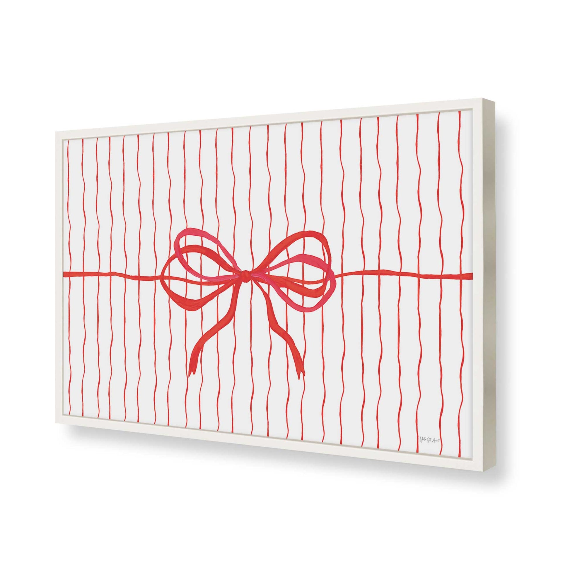 [Color:Opaque White], Picture of art in a Opaque White frame of the corner