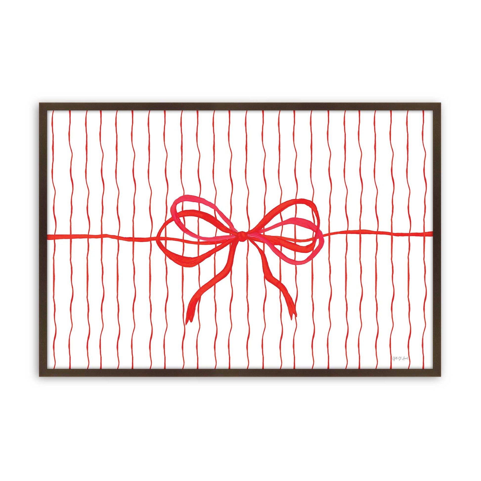 [Color:Brown], Picture of art in a Brown frame