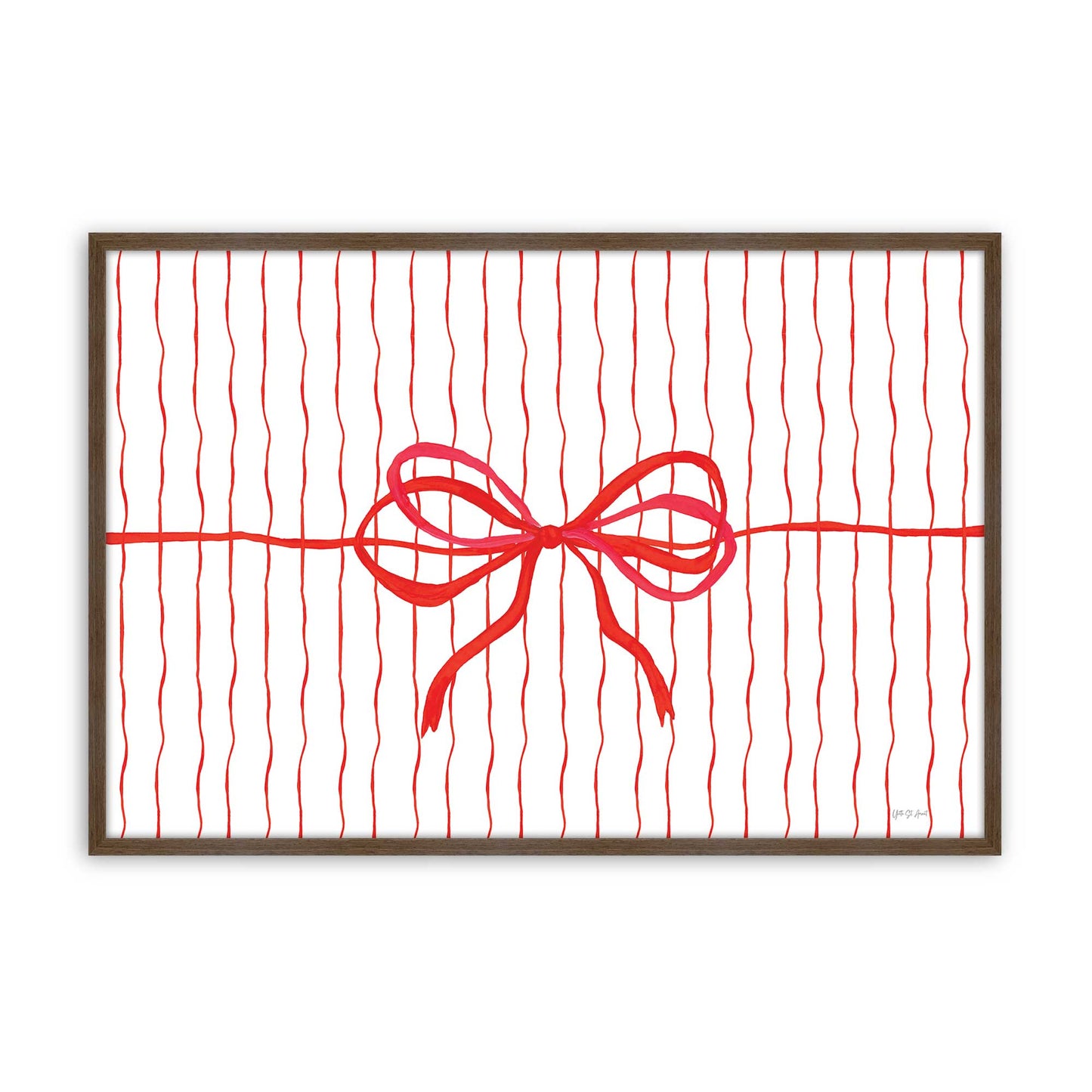 [Color:Walnut], Picture of art in a Walnut frame