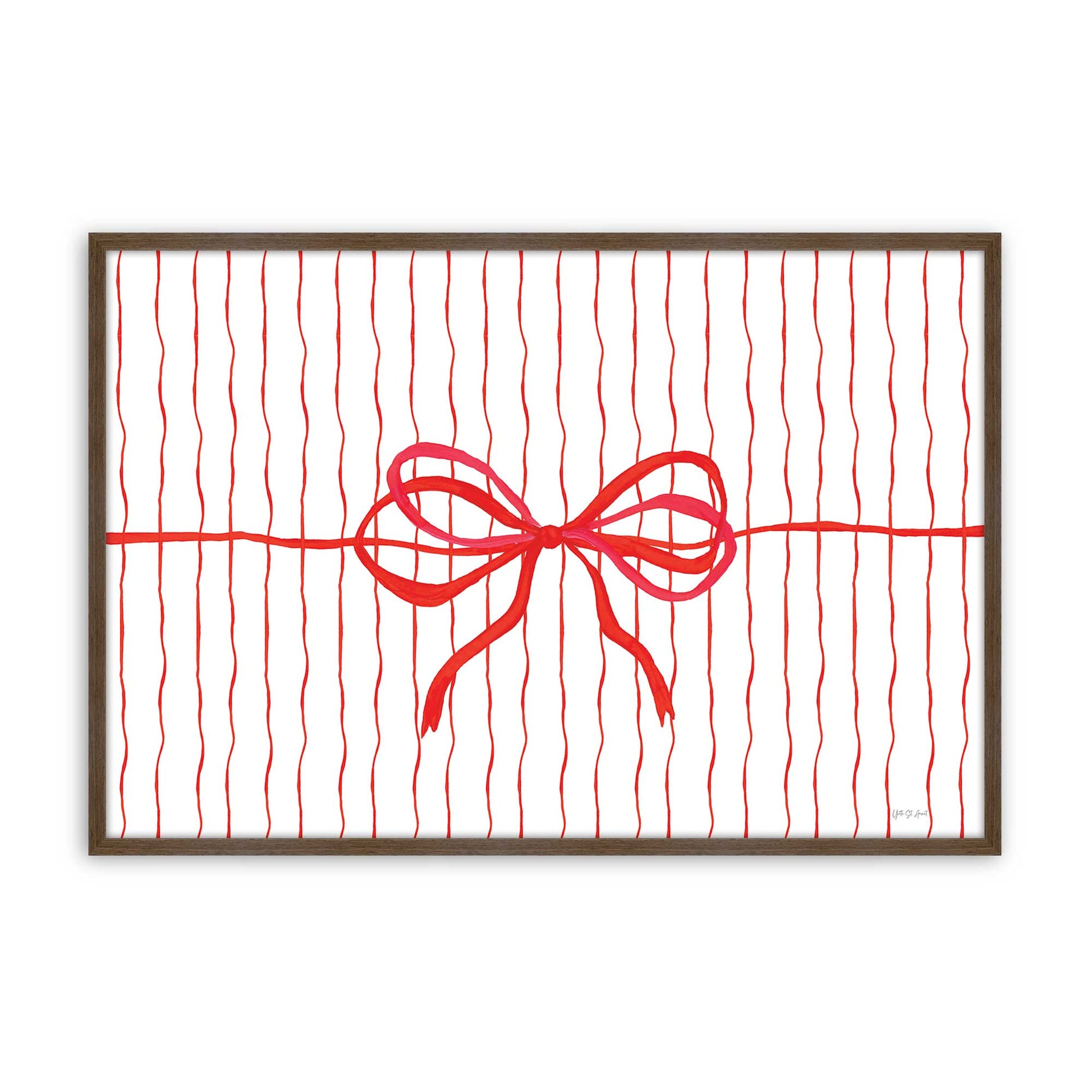 [Color:Walnut], Picture of art in a Walnut frame