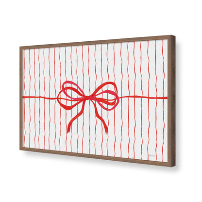 [Color:Walnut], Picture of art in a Walnut frame of the corner