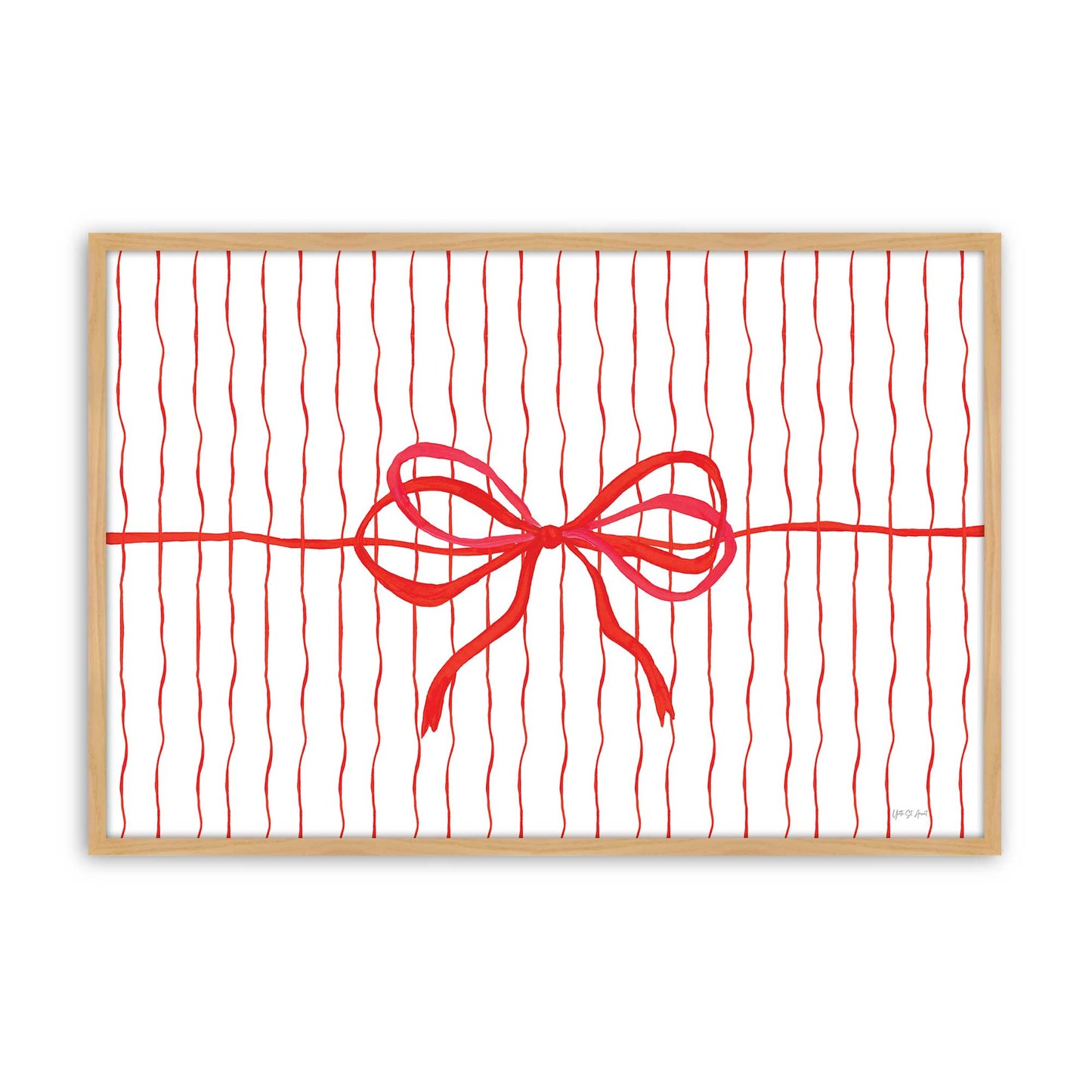 [Color:American Maple], Picture of art in a American Maple frame