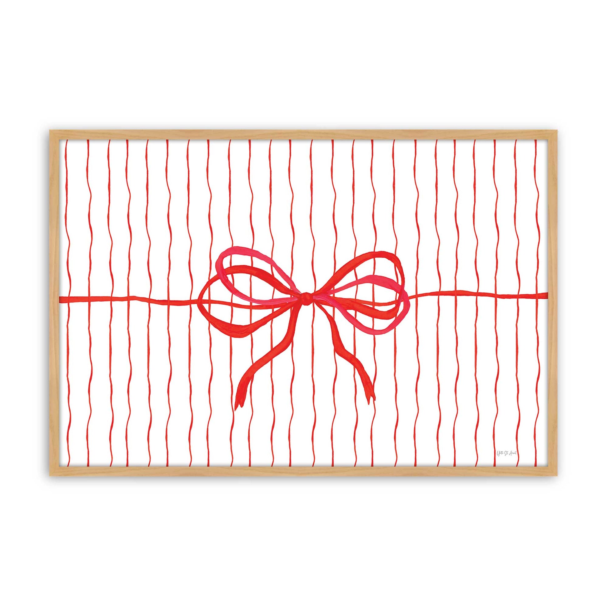 [Color:American Maple], Picture of art in a American Maple frame