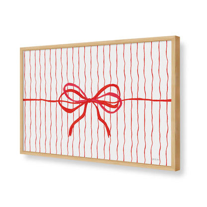 [Color:American Maple], Picture of art in a American Maple frame of the corner