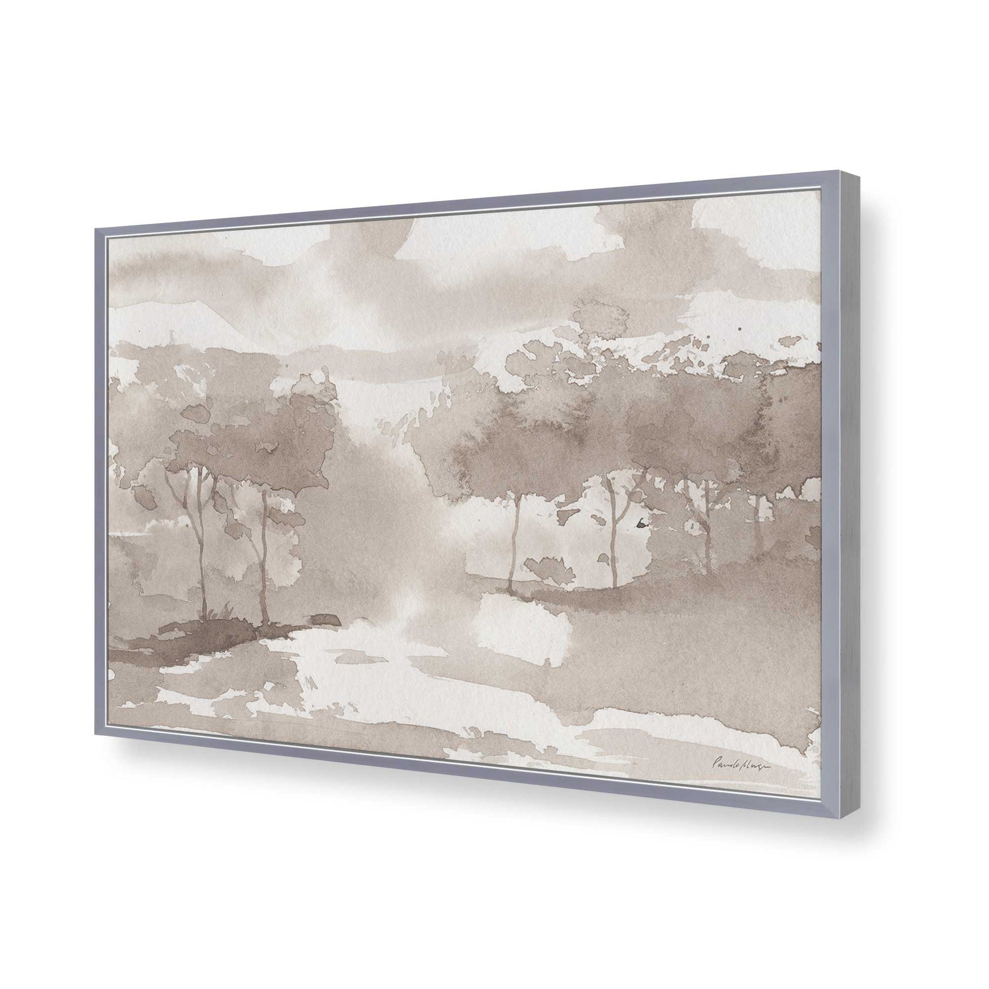 [Color:Polished Chrome], Picture of art in a Polished Chrome frame of the corner