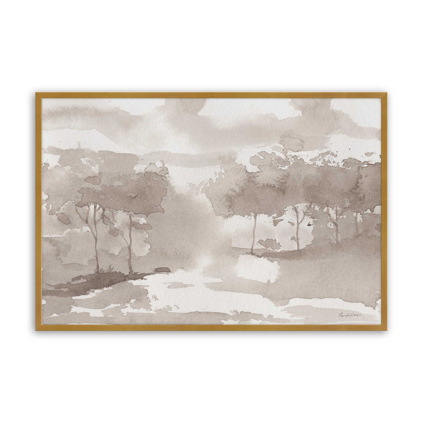 [Color:Polished Gold], Picture of art in a Polished Gold frame