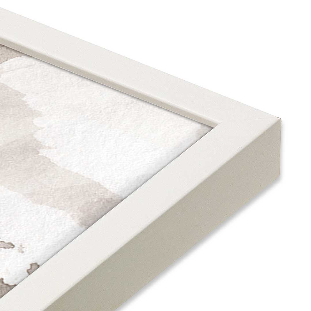 [Color:Opaque White], Picture of art in a Opaque White frame at an angle