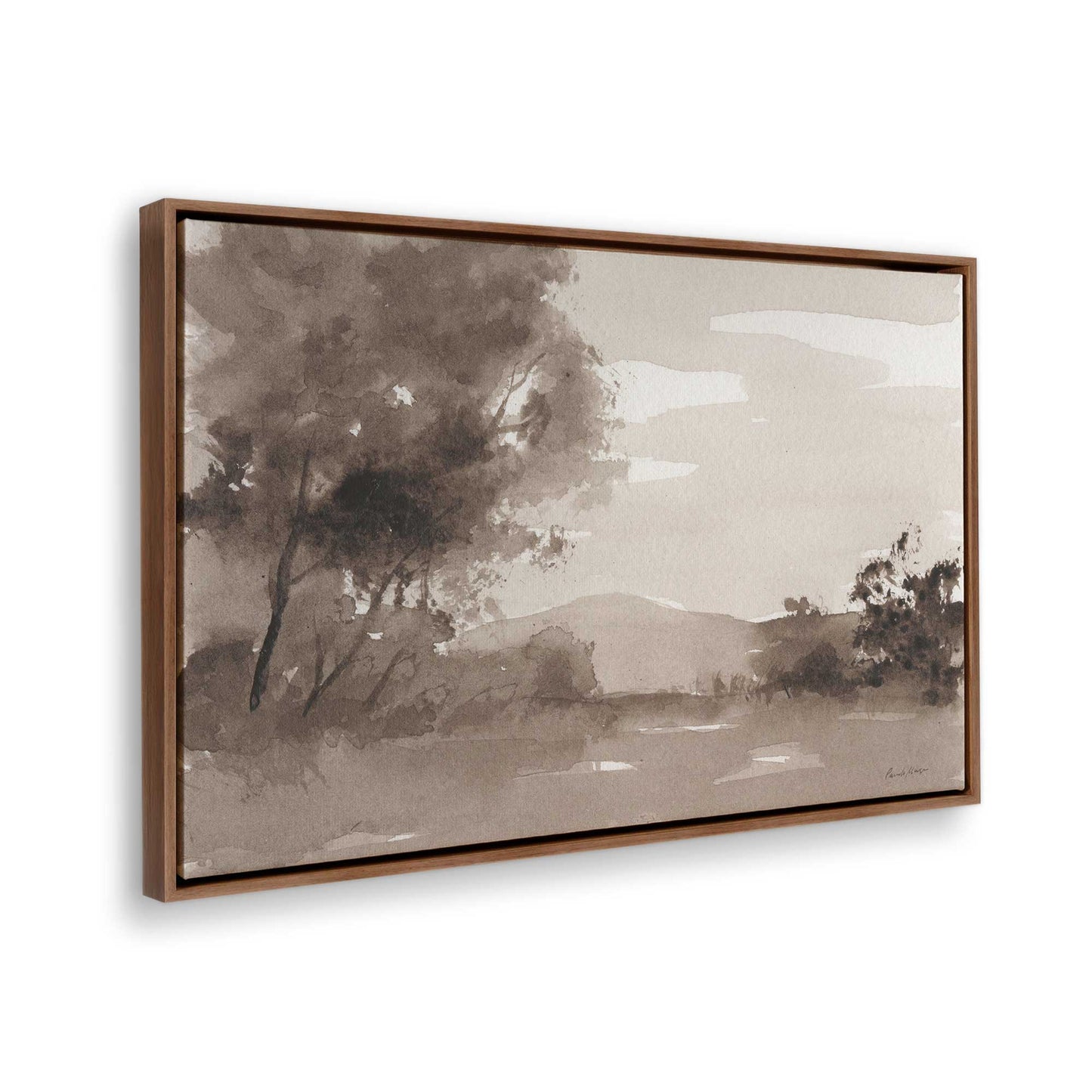 [Color:Walnut], Picture of the corner of the art