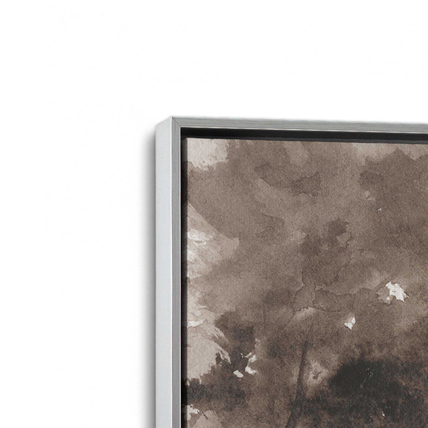 [Color:Polished Chrome], Picture of art in a Polished Chrome frame at an angle