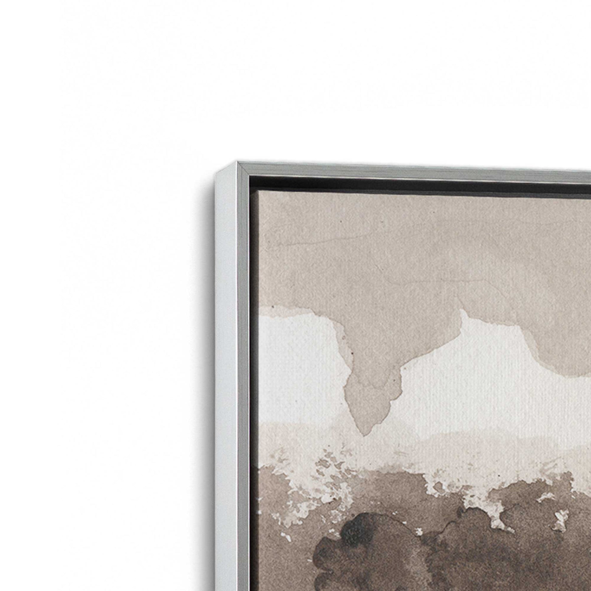 [Color:Polished Chrome], Picture of art in a Polished Chrome frame at an angle