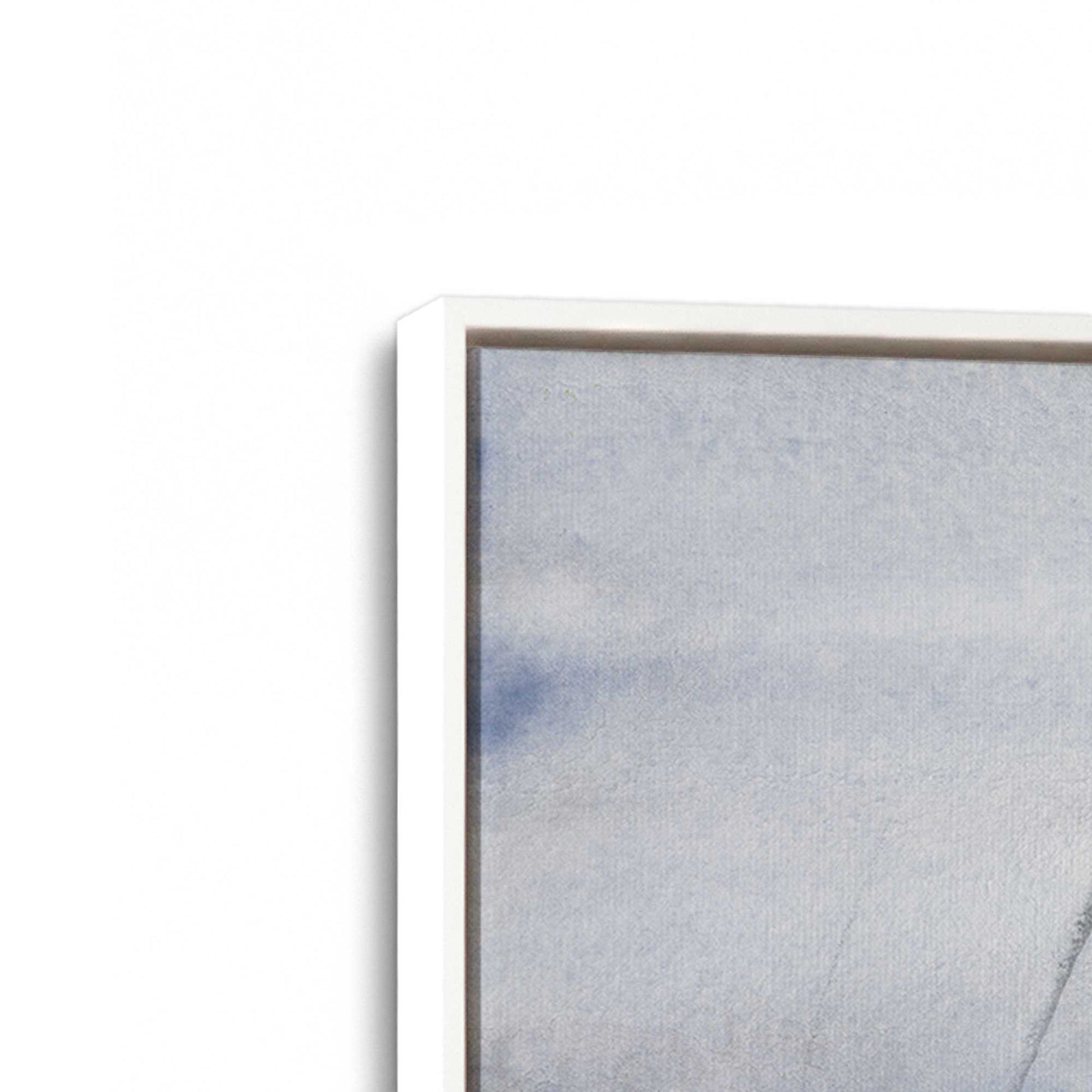 [Color:Opaque White], Picture of art in a White frame at an angle