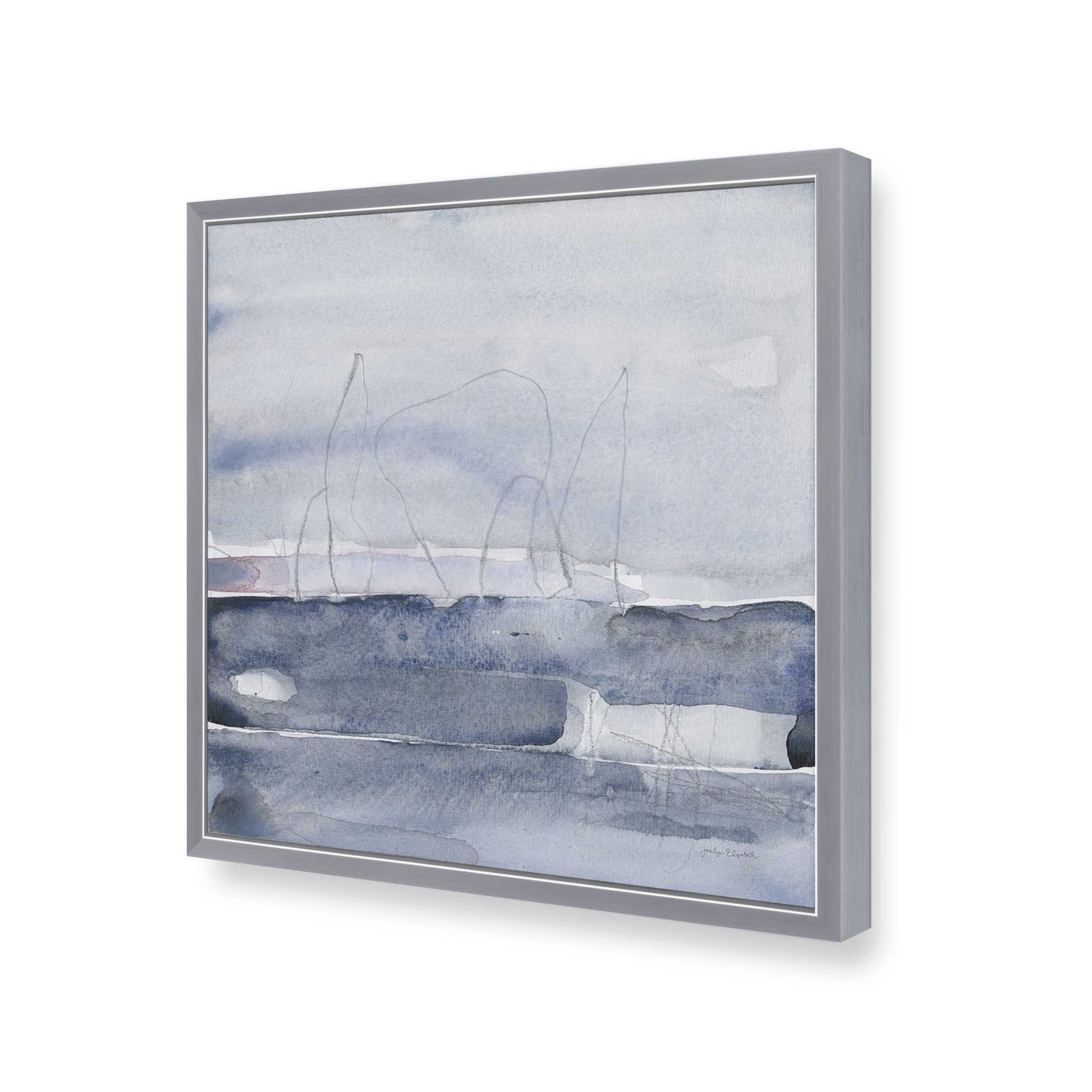 [Color:Polished Chrome], Picture of art in a Polished Chrome frame of the corner