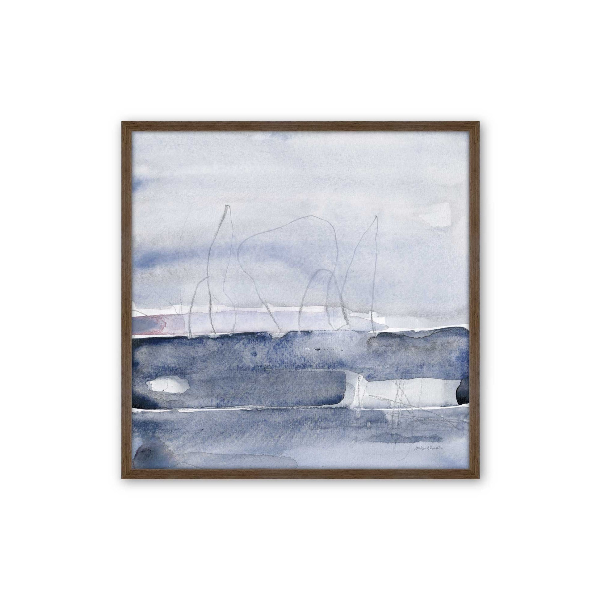 [Color:Walnut], Picture of art in a Walnut frame