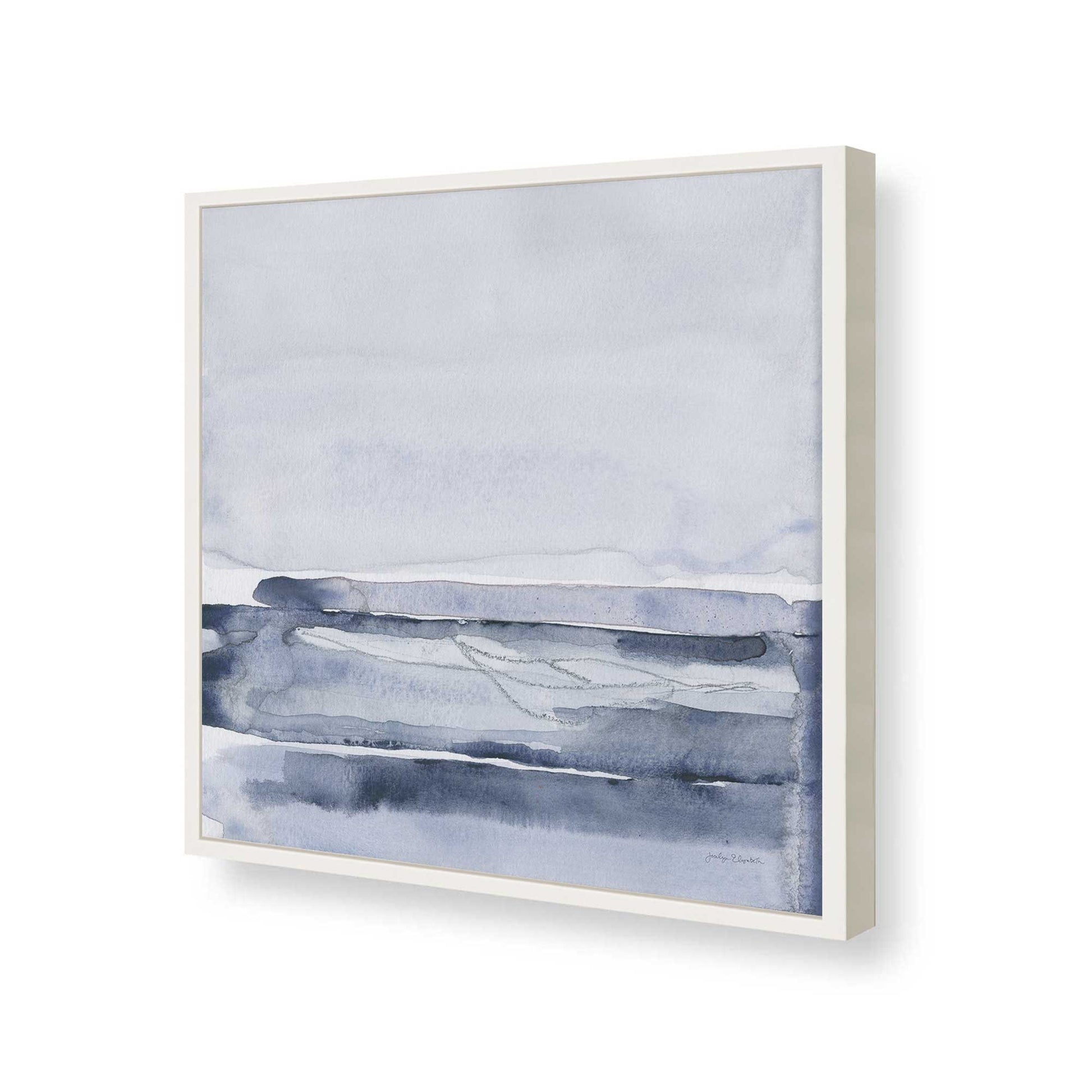 [Color:Opaque White], Picture of art in a Opaque White frame of the corner