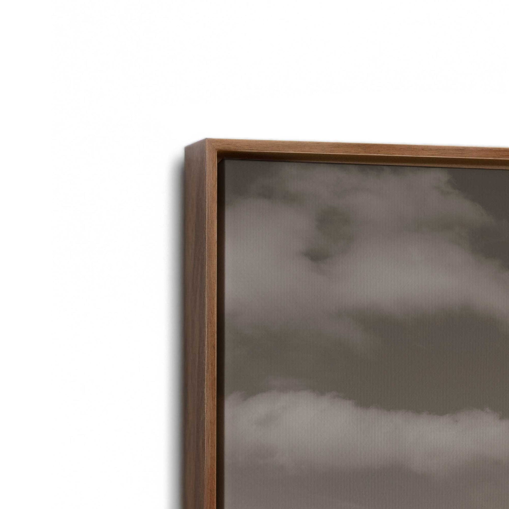[Color:Walnut], Picture of art in a Walnut frame at an angle