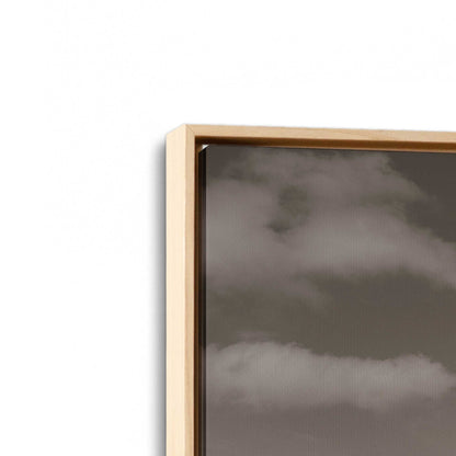 [Color:American Maple], Picture of art in a American Maple frame at an angle