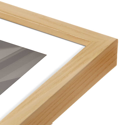[Color:American Maple], Picture of art in a American Maple frame at an angle