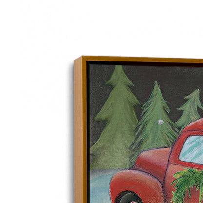 [Color:Polished Gold], Picture of art in a Polished Gold frame at an angle