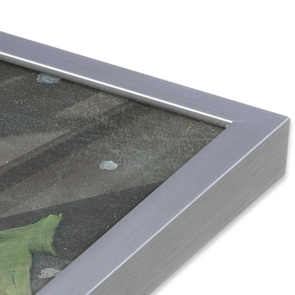 [Color:Polished Chrome], Picture of art in a Polished Chrome frame at an angle