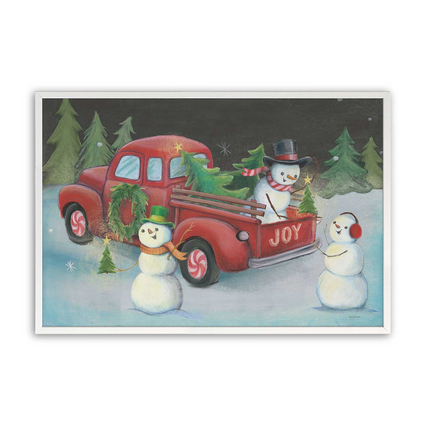 [Color:Opaque White], Picture of art in a Opaque White frame