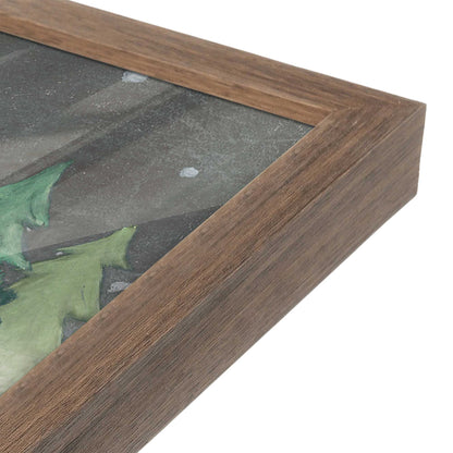 [Color:Walnut], Picture of art in a Walnut frame at an angle