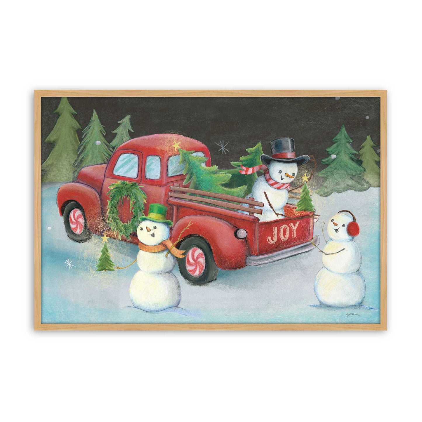 [Color:American Maple], Picture of art in a American Maple frame