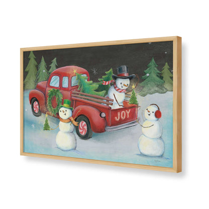 [Color:American Maple], Picture of art in a American Maple frame of the corner