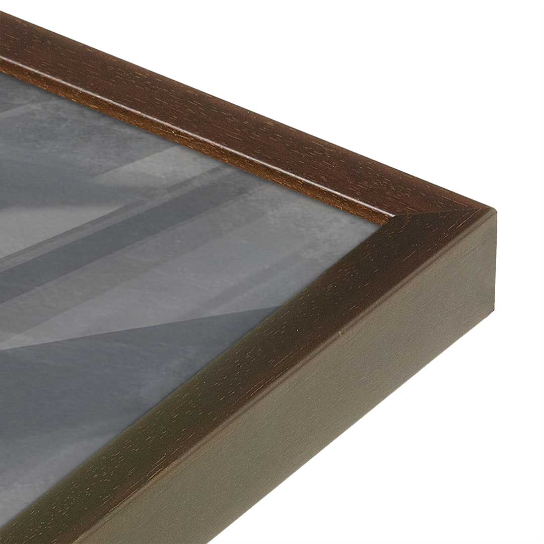 [Color:Espresso], Picture of art in a Espresso frame at an angle