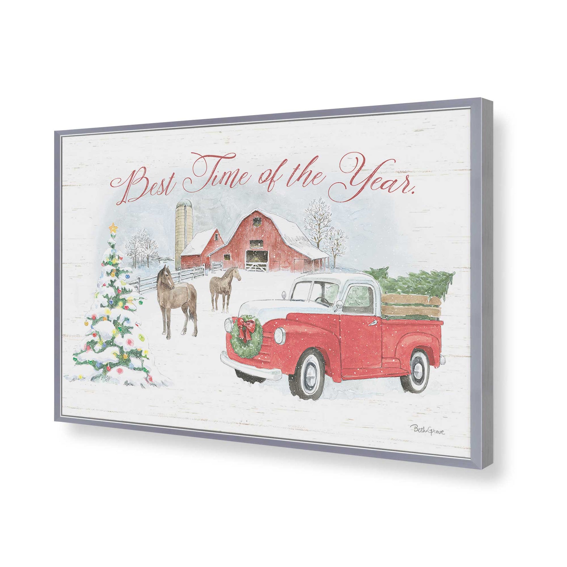 [Color:Polished Chrome], Picture of art in a Polished Chrome frame of the corner