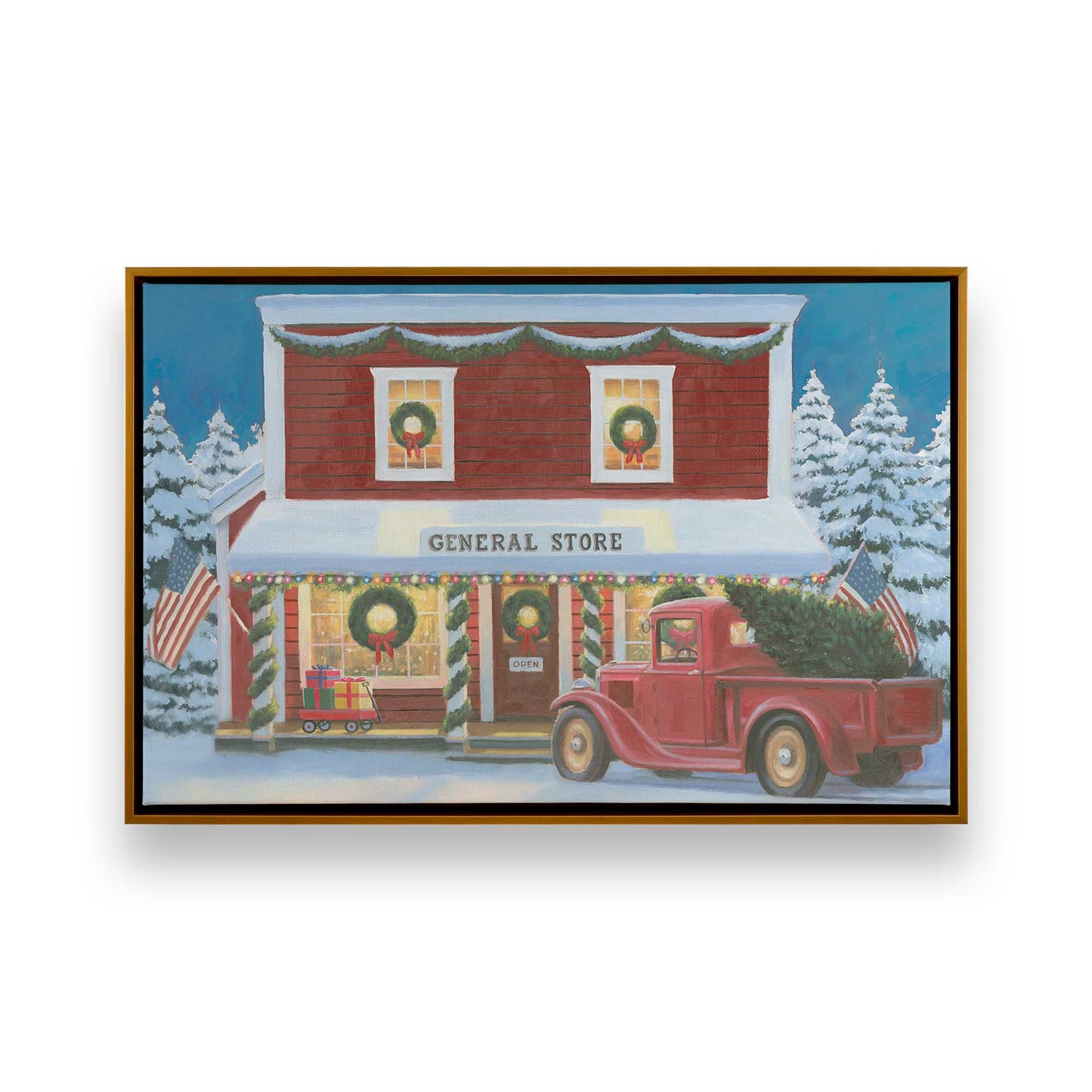 [Color:Polished Gold], Picture of art in a Polished Gold frame