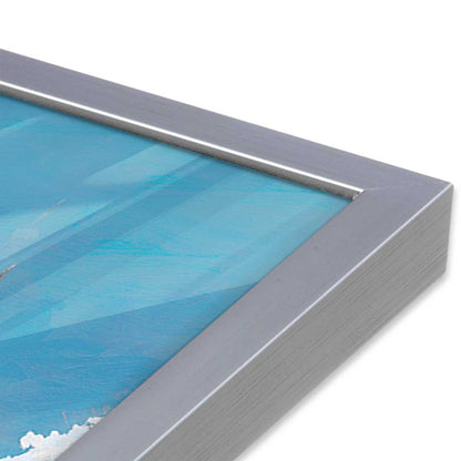 [Color:Polished Chrome], Picture of art in a Polished Chrome frame at an angle