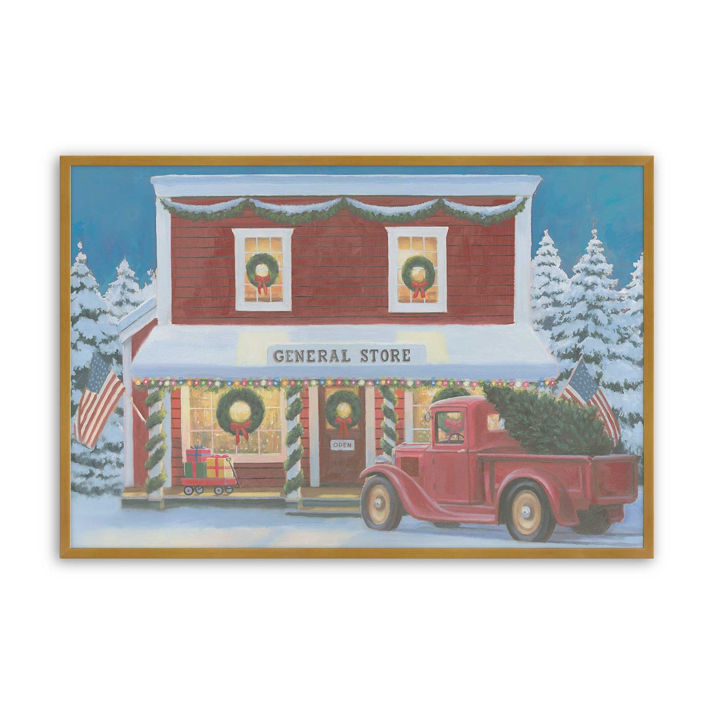 [Color:Polished Gold], Picture of art in a Polished Gold frame