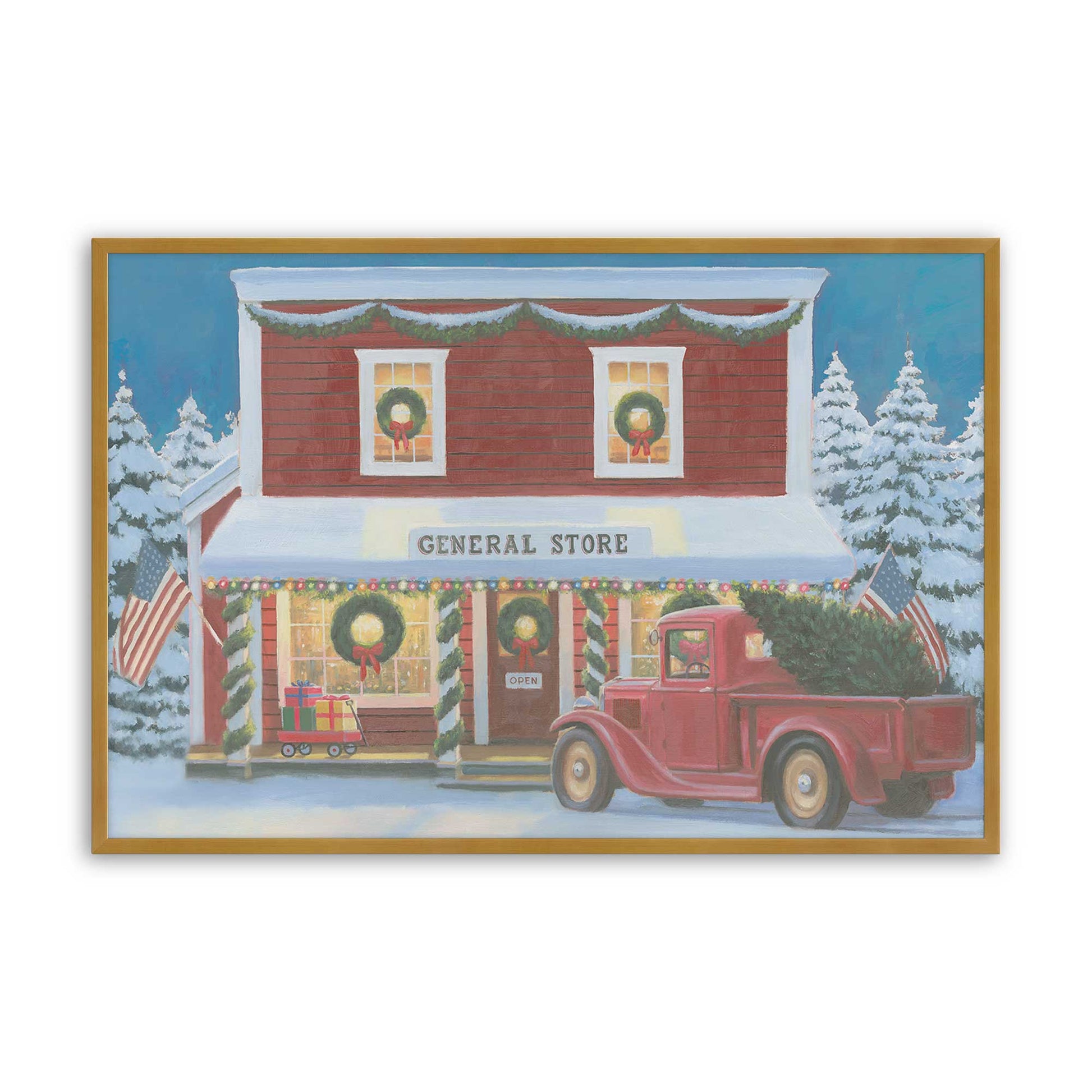 [Color:Polished Gold], Picture of art in a Polished Gold frame