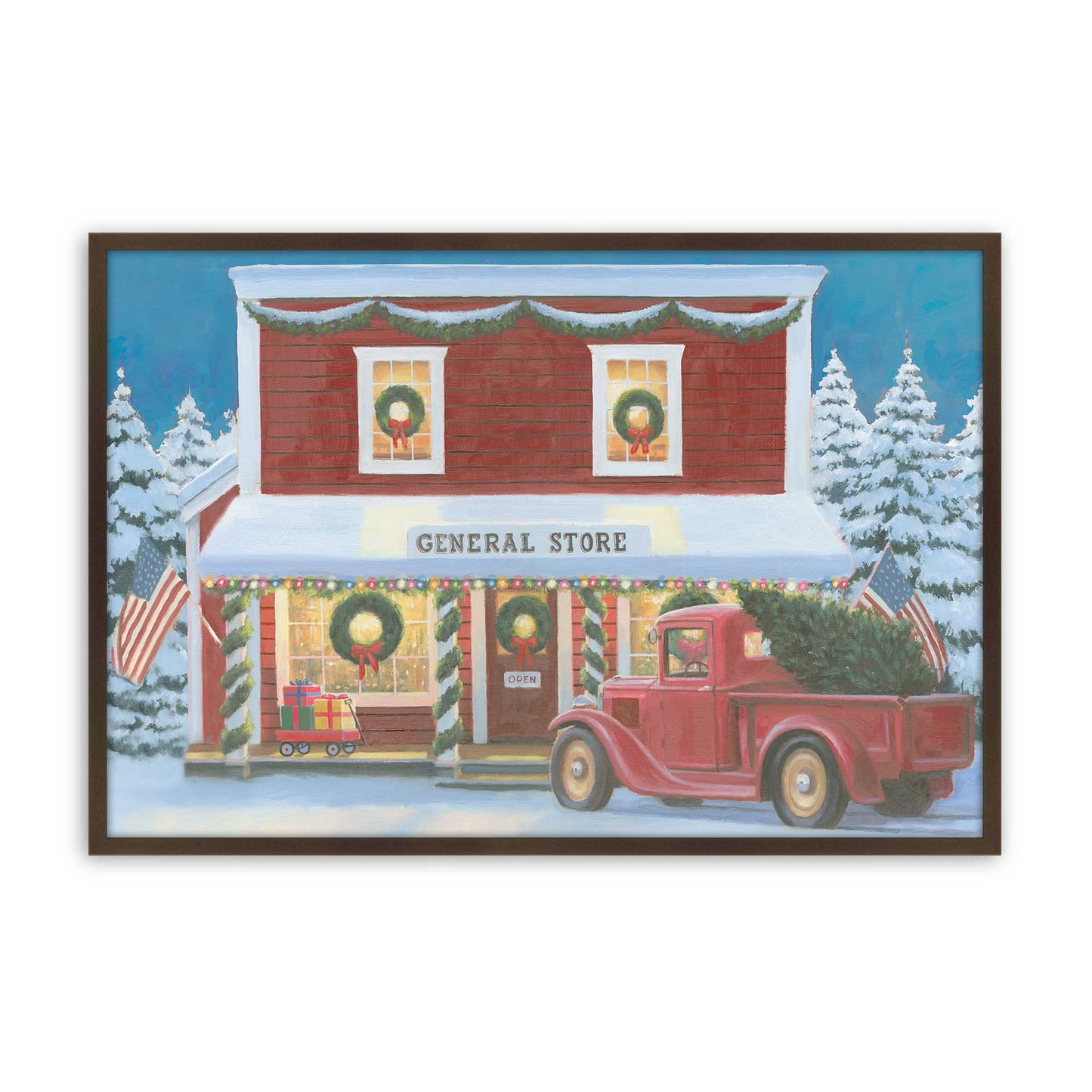 [Color:Belvinder Brown], Picture of art in a Belvinder Brown frame