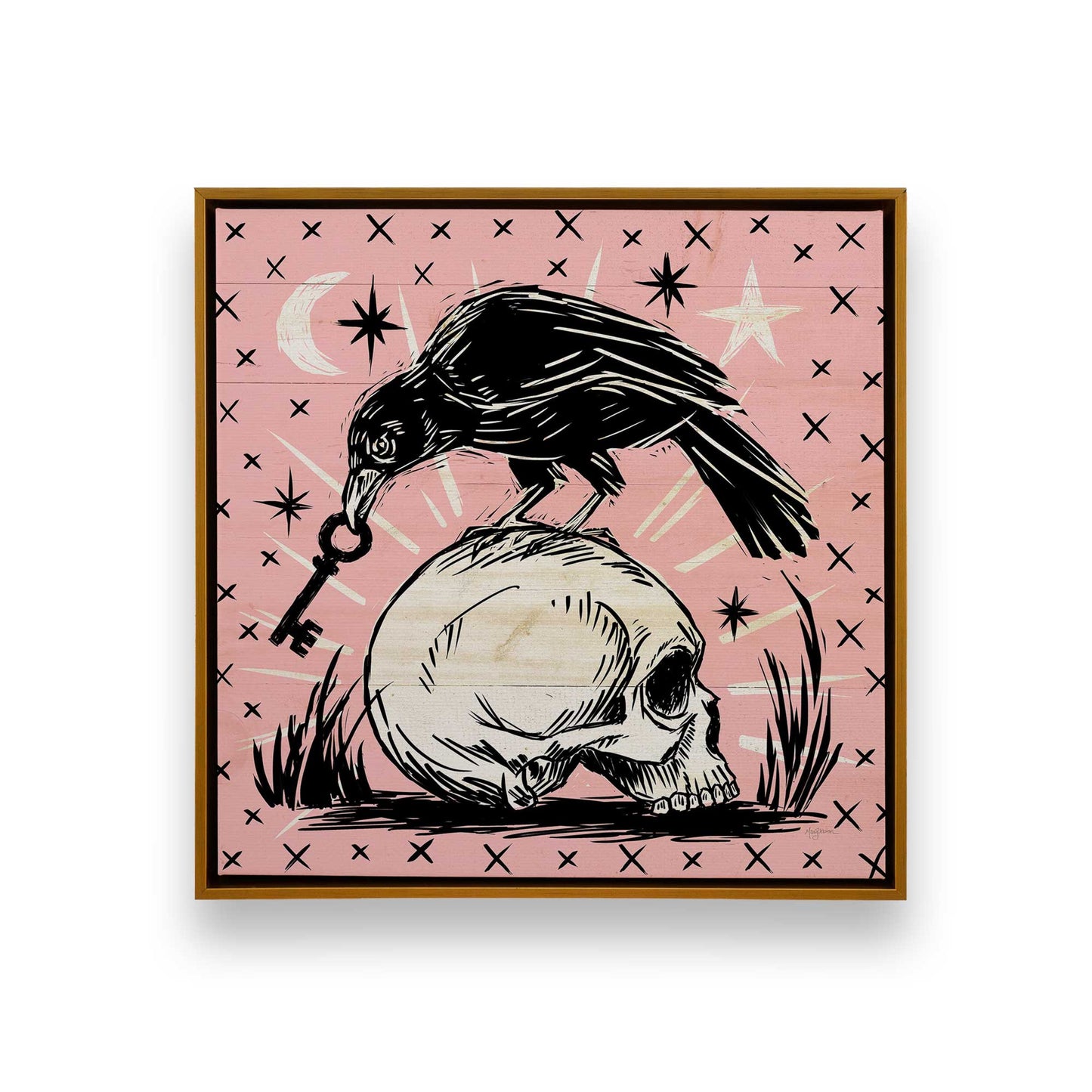 [Color:Polished Gold], Picture of art in a Polished Gold frame