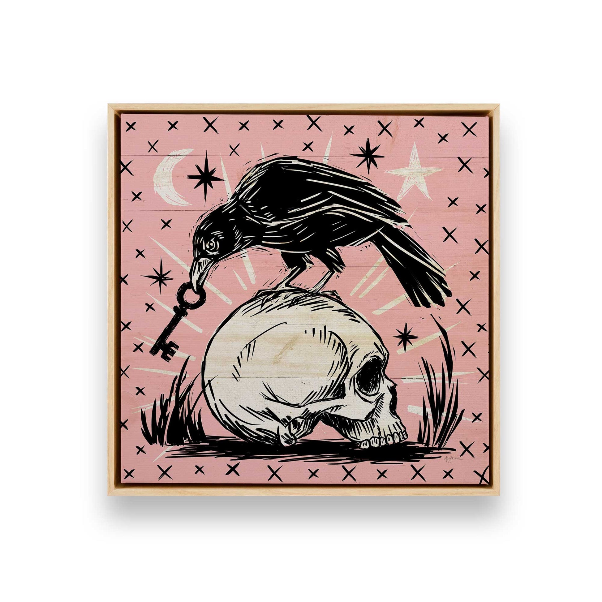 [Color:American Maple], Picture of art in a American Maple frame