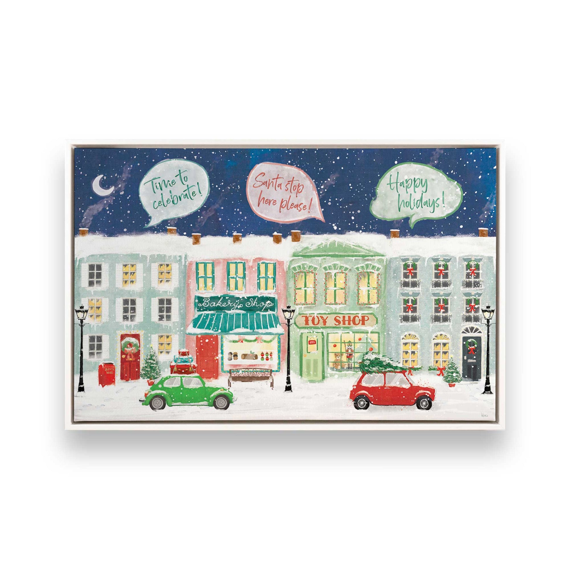 [Color:Opaque White], Picture of art in a White frame