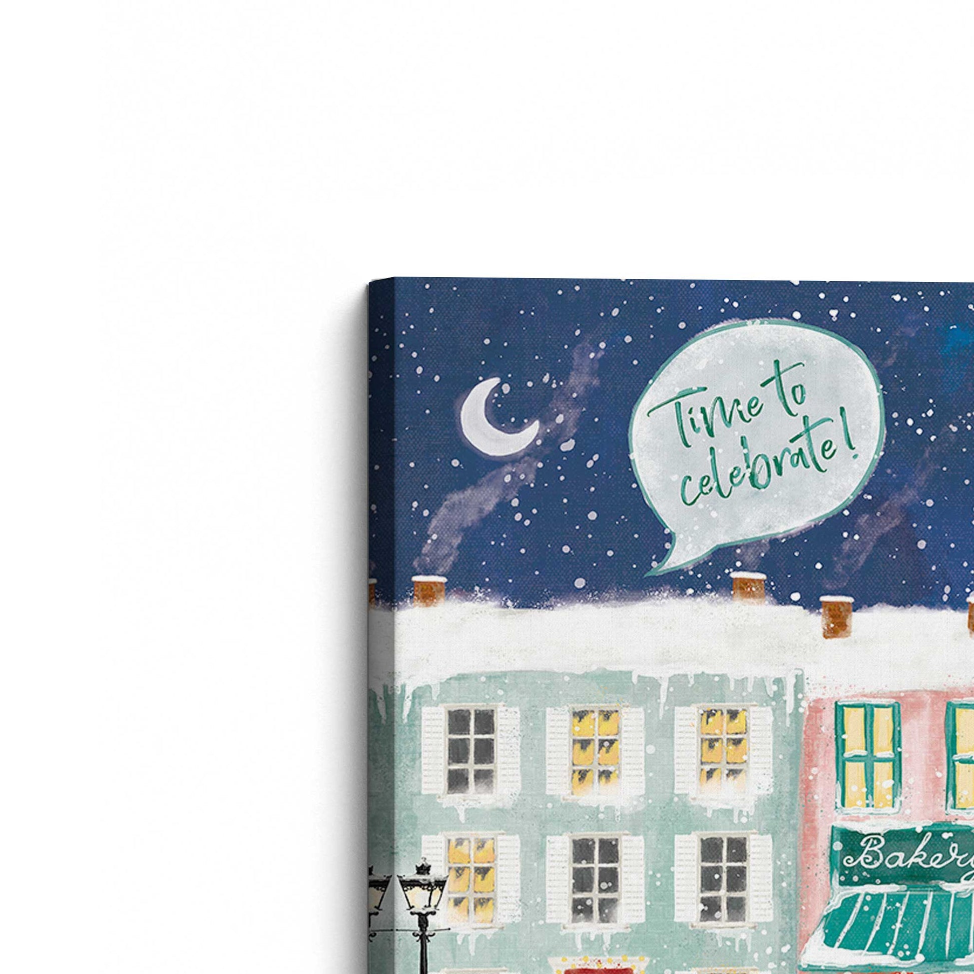 [Color:Stretched Canvas], Picture of the corner of the art