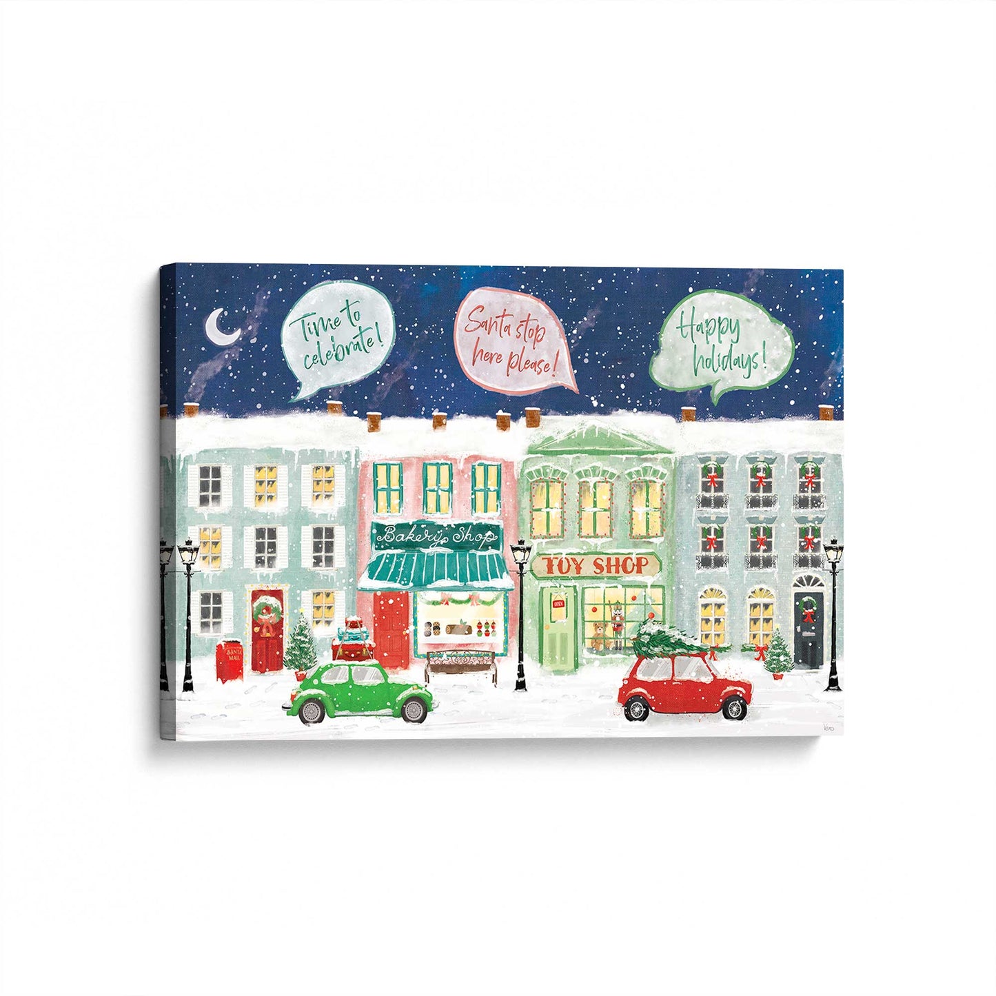 [Color:Stretched Canvas], Picture of art at an angle