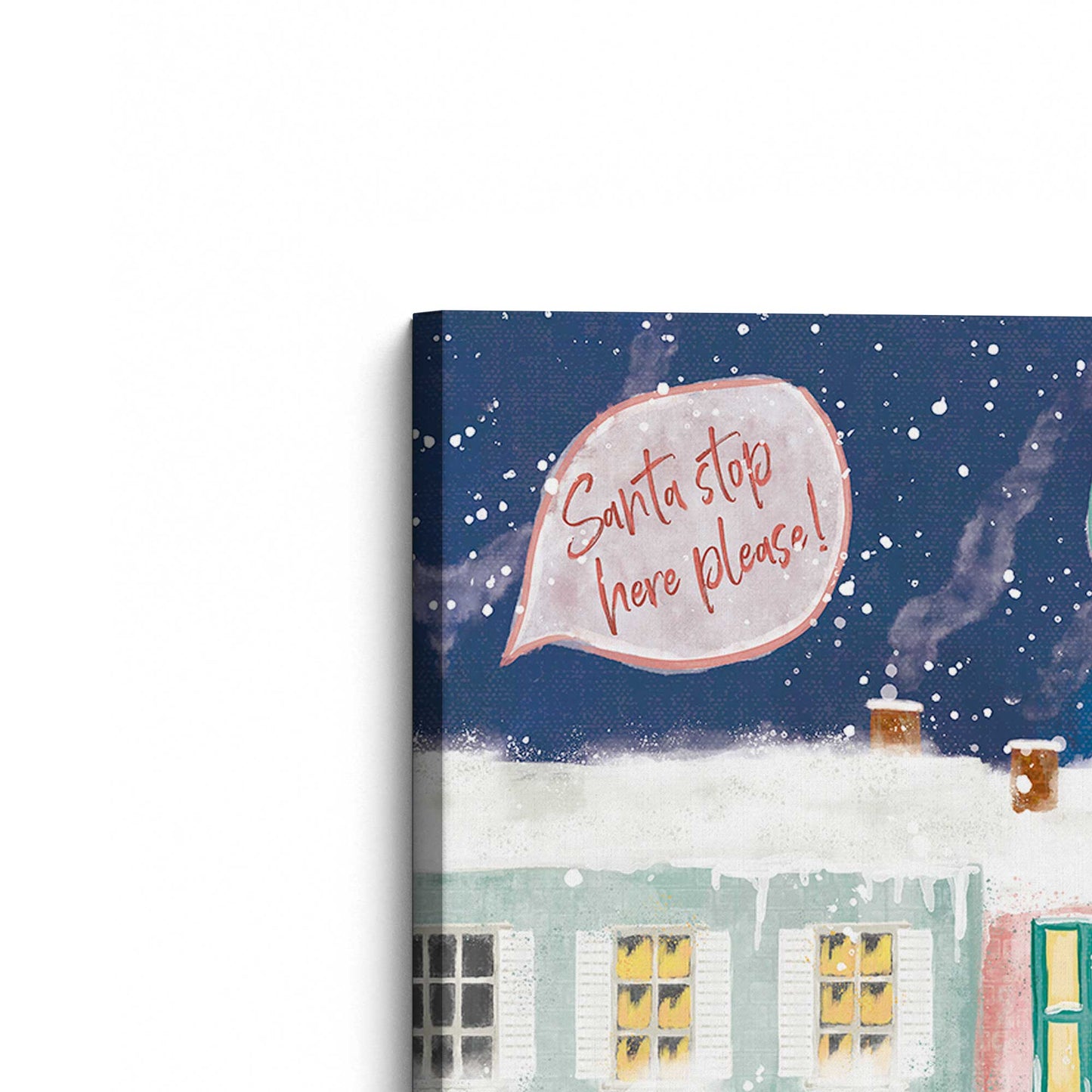 [Color:Stretched Canvas], Picture of the corner of the art