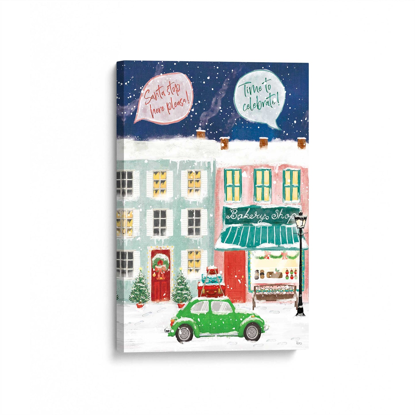 [Color:Stretched Canvas], Picture of art at an angle