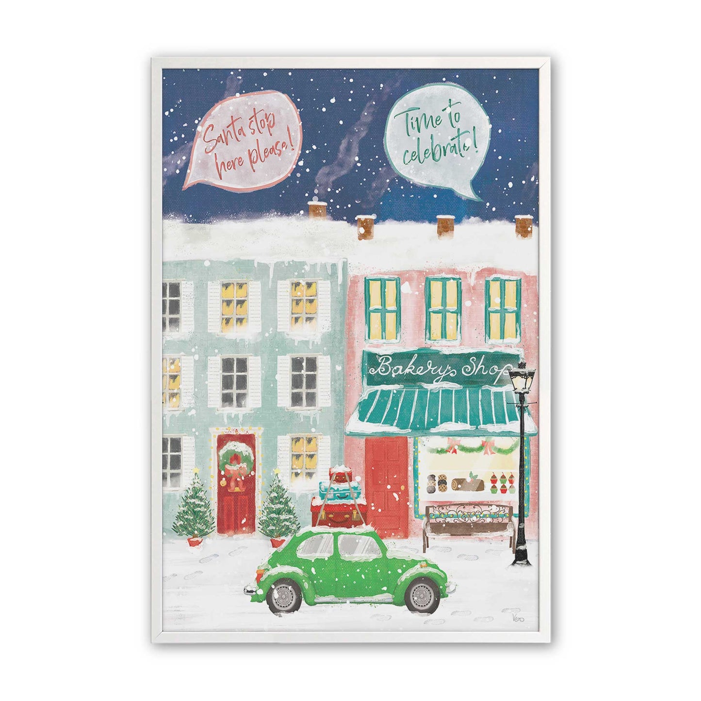 [Color:Opaque White], Picture of art in a Opaque White frame