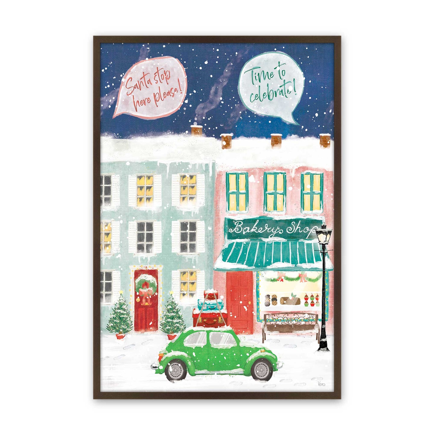 [Color:Belvinder Brown], Picture of art in a Belvinder Brown frame