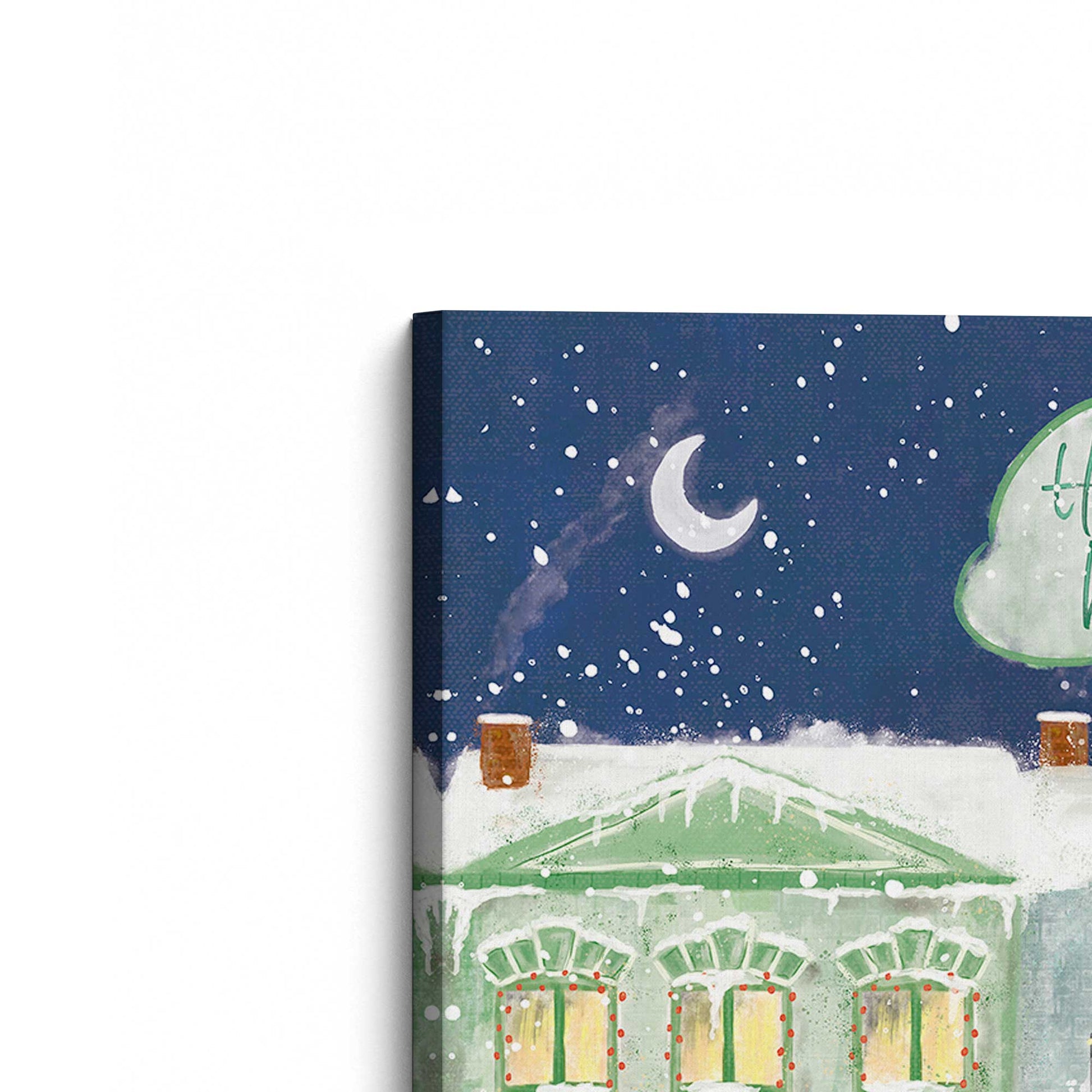 [Color:Stretched Canvas], Picture of the corner of the art