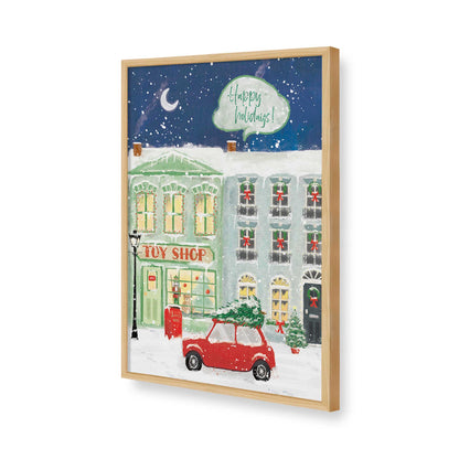 [Color:American Maple], Picture of art in a American Maple frame of the corner