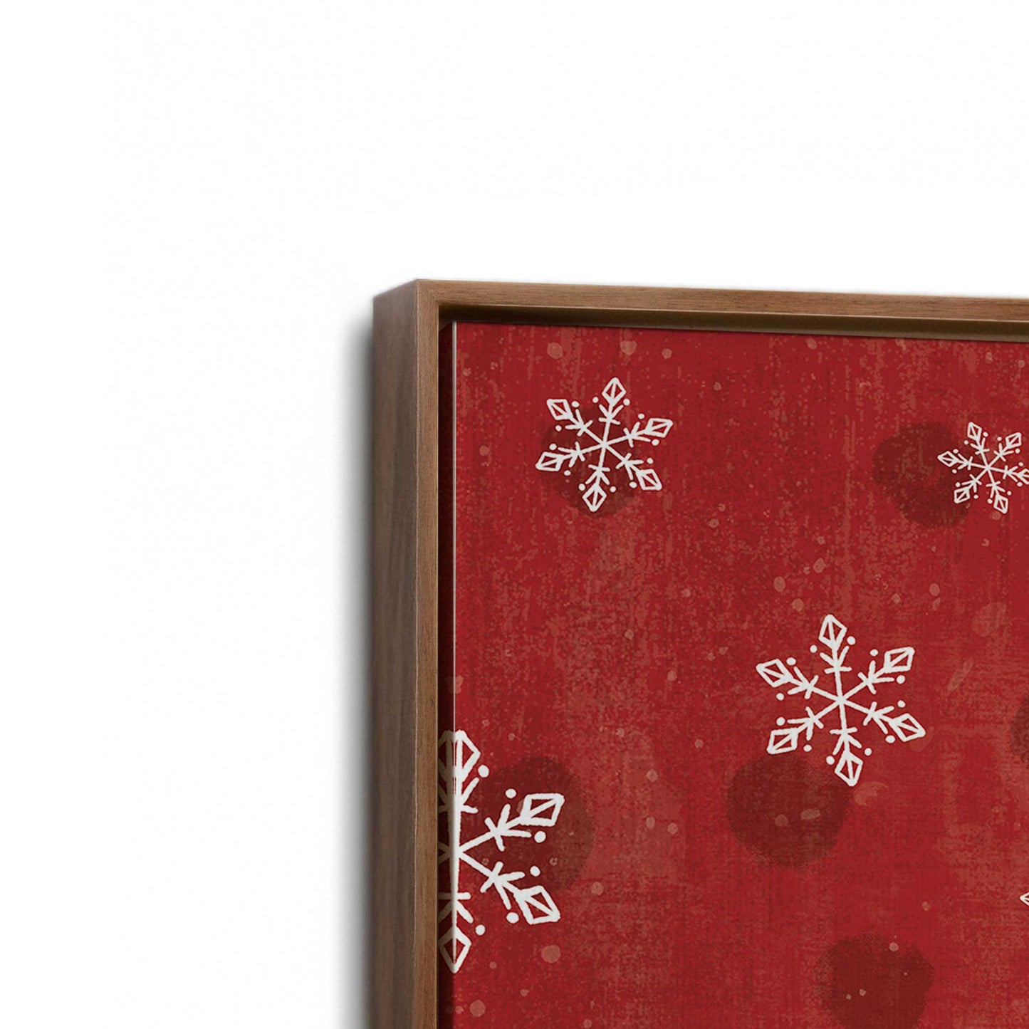 [Color:Walnut], Picture of art in a Walnut frame at an angle