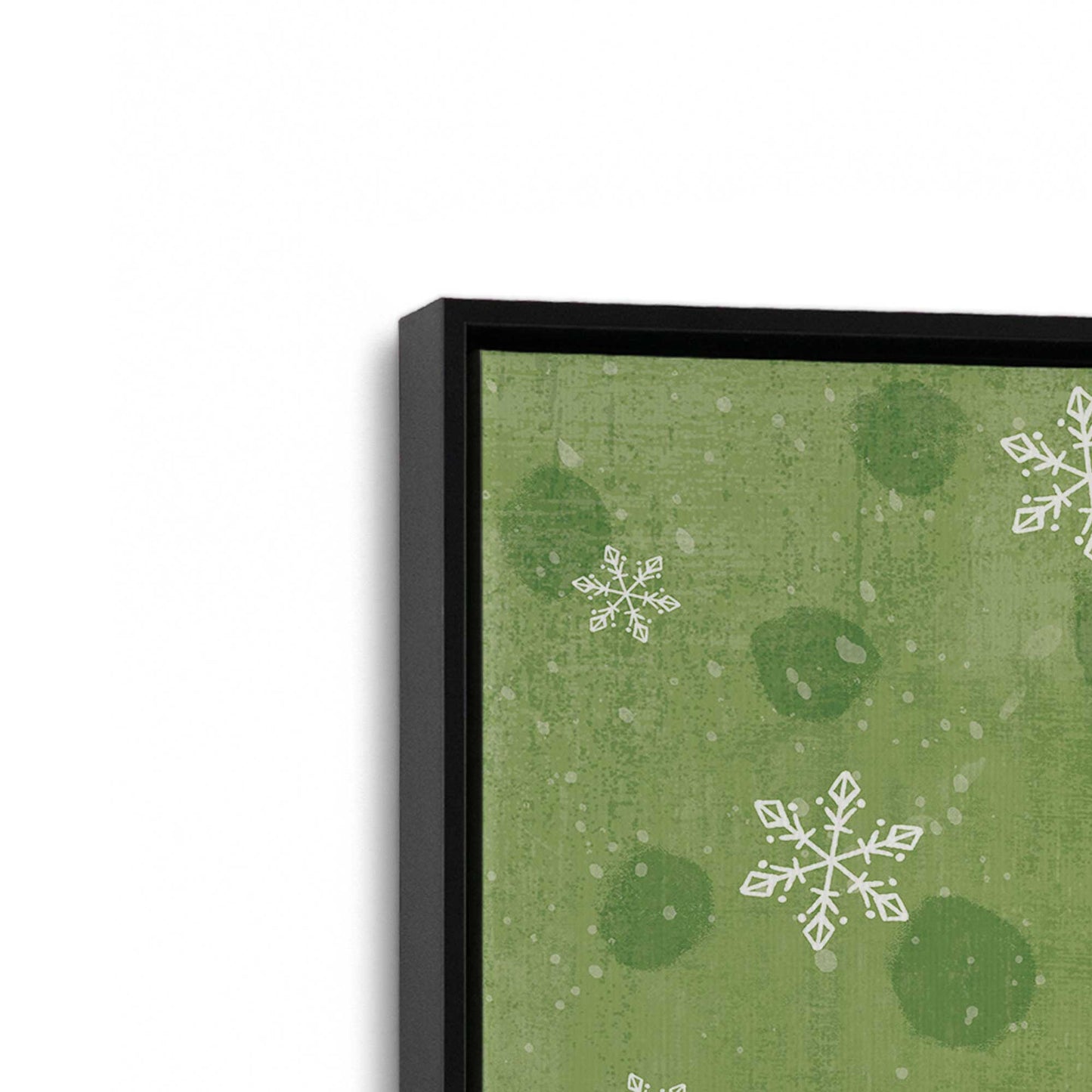 [Color:Satin Black], Picture of art in a Satin Black frame at an angle