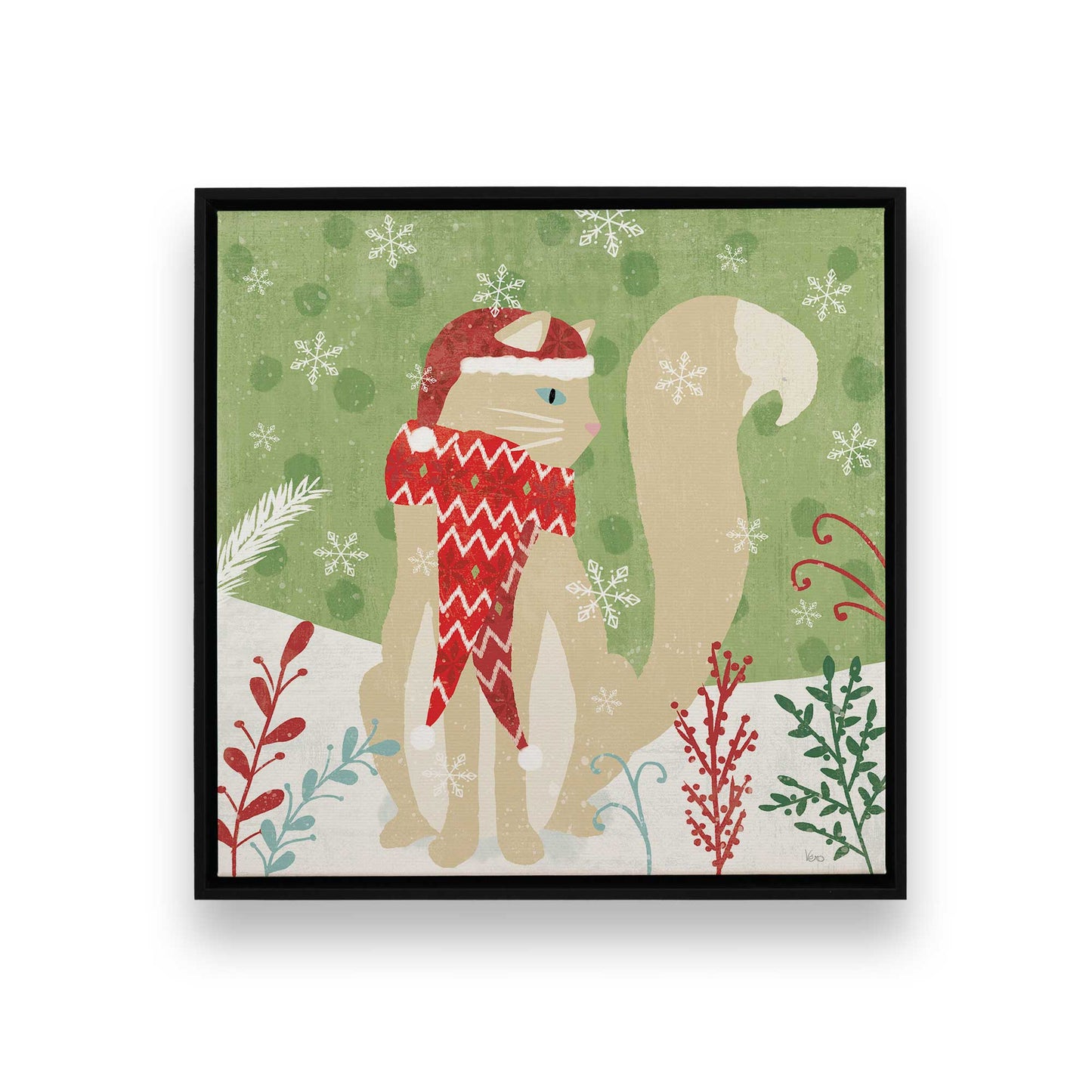 [Color:Satin Black], Picture of art in a Satin Black frame